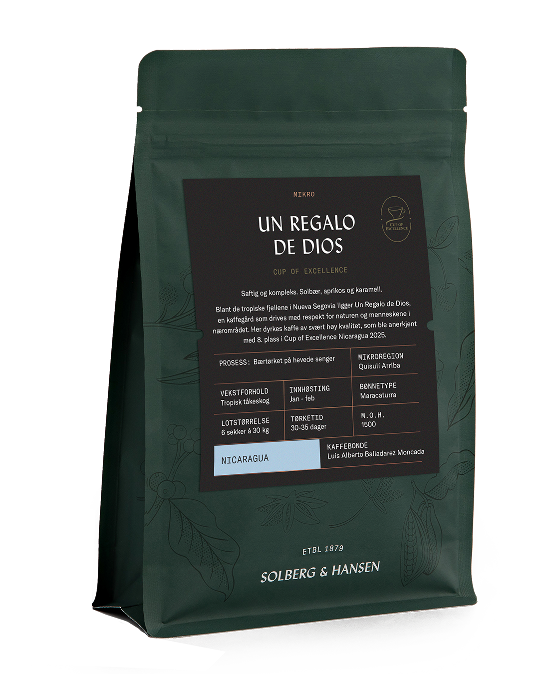 Un Regalo de Dios - Cup of Excellence, Nicaragua