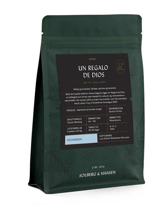 Un Regalo de Dios - Cup of Excellence, Nicaragua